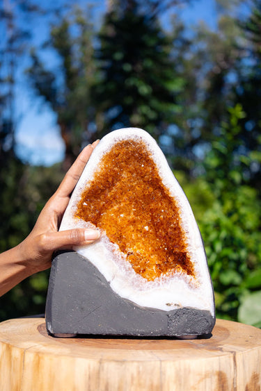 Citrine Geode of Golden Light